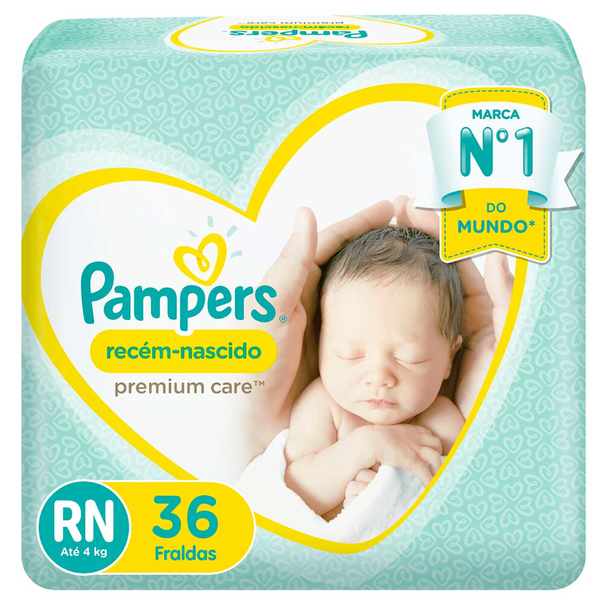 fraldas pampers recem nascido premium care rn 36 unidades 1